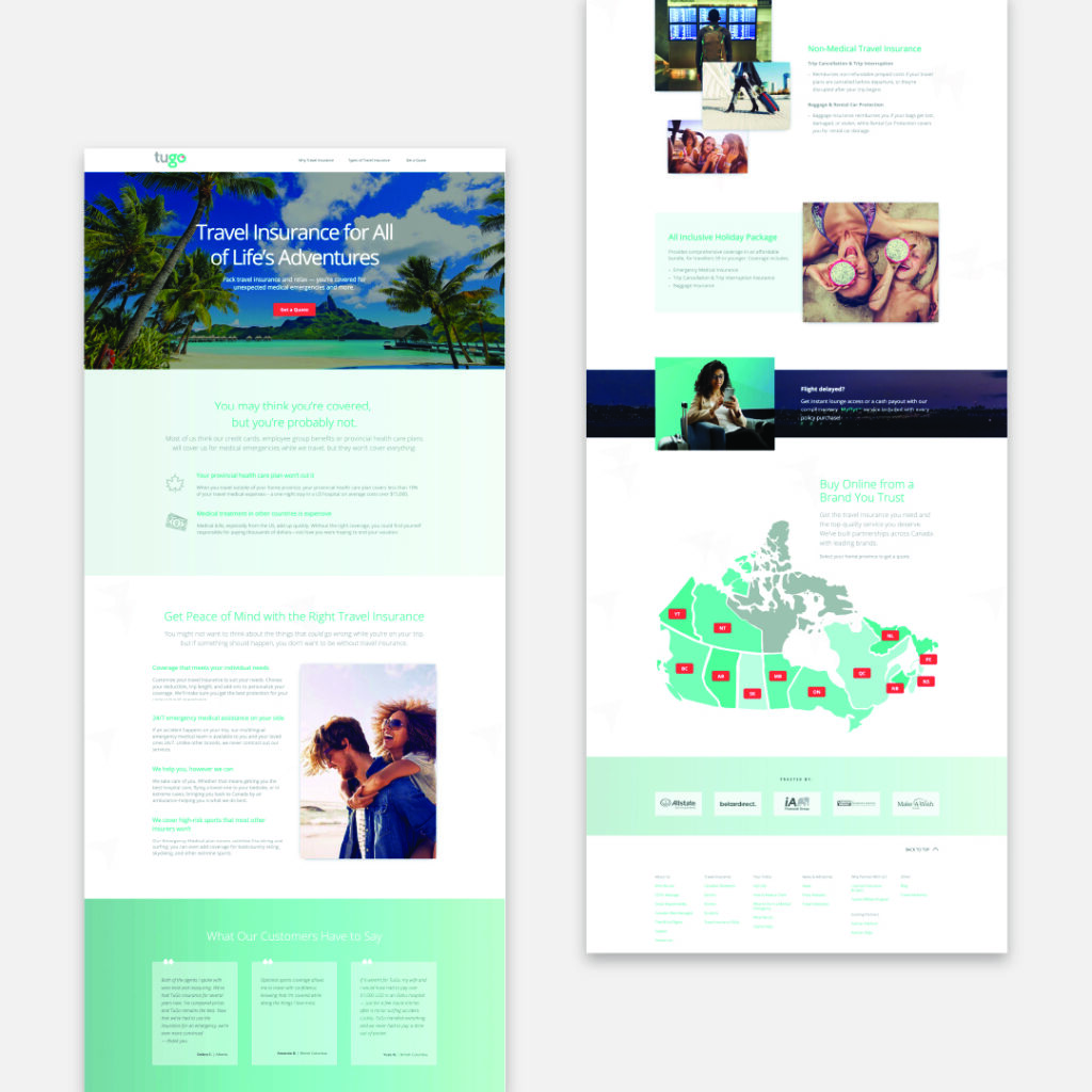tugo why travel insurance web page